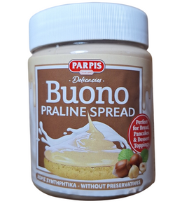 BUONO Praline Spread perfect for Bread, Pancakes & dessert toppings Parpis – 1 Pack of 400g