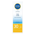 Nivea Sun UV Sunscreen Face Shine Control Cream for Mat Look SPF30 50ml