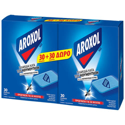 Aroxol 60 x Refill Tablets for Electric Plug Mosquito Repellent Insect killer Bite (and Tiger mosquito) - Suitable for All Types of Plugs