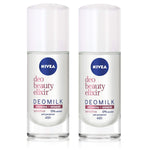Nivea Deo 48h Beauty Elixir Deomilk Sensitive Antiperspirant Roll-On 0% Alcohol 2 x 40 ml
