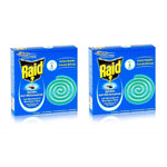 Raid Anti Mosquito Repellent Coils 10 – Against Mosquitoes and Tiger Mosquitoes (2 Packs of 10 Coils)