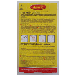 Aerona Food Moth Detector Non-Toxic & Odourless Glue Trap - 3 Packs of 2 Traps Total 6 traps