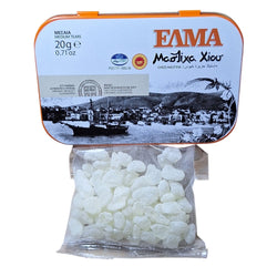 ELMA ΕΛΜΑ Chios Mastic Natural Resin Gum Mastiha Oil in Metal Tean - Medium Tears/Grain 20g