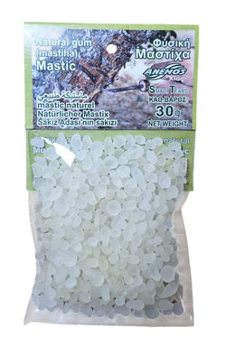 Mastic Natural Resin Gum Mastic Mastiha Oil ANEMOS Chios - SMALL Tears/Grain 30g
