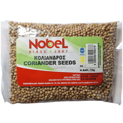 Nobel Coriander Seeds Whole Spices & Spices 0378 - 1 Pack of 75g