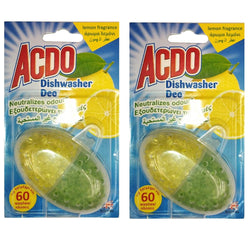 ACDO Dishwasher Deo Freshener Lemon Neutrilizes odours - Pack of 2 items