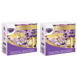 2 Packs x 4 Aromatic Lavender Scent Fragrance Sachets for Wardrobe Car Drawer