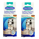 2 x Dr. Beckmann Coffee Machine Cleaning Tabs Unscent - 1 Pack of 6 Tablets - 0212