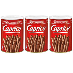 Wafers Papadopoulou Caprice Classic Viennese with hazelnut & Cocoa Cream - 3 x Packs of 400g