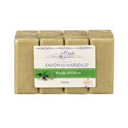 1 X Savon De Marseille La Cigale Green Pure Olive Oil Soap - Pack of 4 x 200g