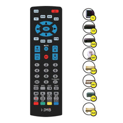 All In One Multi Universal Remote Control for TV Replacement Controller Black - 0038
