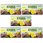 5 x Packs ELMA Sugar Free LEMON Greek Chewing Gum Mastic Resin Mastiha Oil