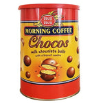 Frou Frou Morning Coffee Chocos Milk Chocolate Balls Biscuit Core - 1 x 400g