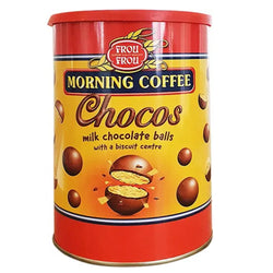 Frou Frou Morning Coffee Chocos Milk Chocolate Balls Biscuit Core - 1 x 400g