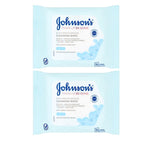 Johnson Face Care Makeup Be Gone Moisturising Wipes 7273 - 2 Packs of 25 wipes