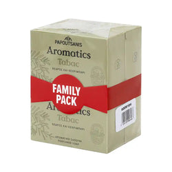Papoutsanis Aromatic Perfumed Soap TABAC - Cedar and Amber - Pack of 4 x 100g