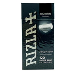 Rizla Carbon-Charcoal Ultra Slims Filter Tips 120 Tips Per Pack - 5 Packs (600 Tips)