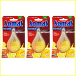 CleanRight SOMAT Duo-Perls Dishwasher freshener Lemon/Orange Set of 3 (Approx.180 Washes) Made in Germany