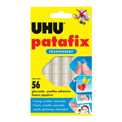 Uhu Patafix 48815 Double-Sided Adhesive Pads Transparent 1 Pack of 56 pads
