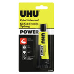 UHU Power Glue Universal Multipurpose Strong Transparent Blister - 1 pack of 33m