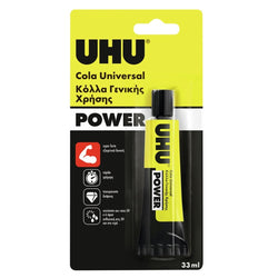 UHU Power Glue Universal Multipurpose Strong Transparent Blister - 1 pack of 33m