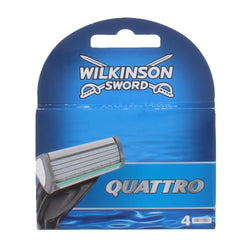 Wilkinson Sword Quattro Razor Blades 2008 - 1 Pack of 4 Refills Cartridge