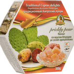 Traditional Cyprus/Turkish Loukoumi Delight Sweet 300g - 1x Prickly Pear Flavour