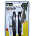 Car Door Protector Guard Anti-Scratch&Collision Black-Silver - 1 Pack of 2-PCS