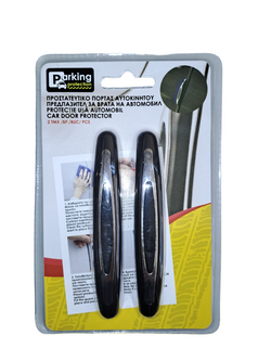 Car Door Protector Guard Anti-Scratch&Collision Black-Silver - 1 Pack of 2-PCS