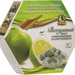 Traditional Cyprus/Greek Loukoumi Delight Sweets 300g- 1 x Box Bergamot Flavour