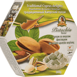 Traditional Cyprus/Greek Loukoumi Delight Sweets 300g- 1 x Box of Pistachio