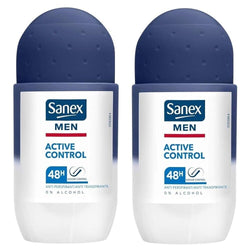 Sanex 50ml For Men Active Control Roll On Deodorant 3460 - Pack of 2 x 50ml
