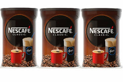 Nescafe Classic Instant Coffee Hot or Cold Greek Frappe - 3 Packs of 200g