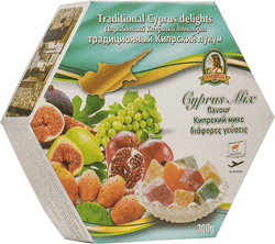 Traditional Cyprus/Greek Loukoumi Delight Sweets 300g- 1 x Box Mix Pear Flavour