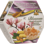 Traditional Cyprus/Greek Loukoumi Delight Sweets 300g- 1 x Box Blosson & Peanuts