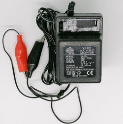 AC Adapter 3-Pin Plug-in with Jaw-Clips & Variable Regulator