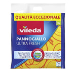 Vileda Multipurpose Cloth Pannogiallo Ultra Fresh Yellow-5843- 1 pack of 3 Cloth