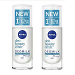Nivea Deo 48h Beauty Elixir Deomilk Fresh Antiperspirant Roll-On 0% Alcohol 2 x 40 ml