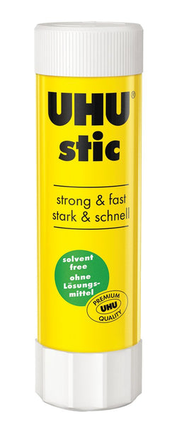 UHU Stic - Glue Stick, Pack of 2 (2 x 21g), Solvent Free, Assorted Models