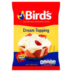Bird's 452700 Dream Topping Sachet 3x36g, Aluminium, White