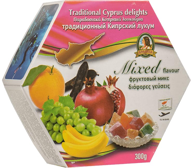 Traditional Cyprus/Greek Loukoumi Delight Sweets 300g- Select from Mix ...