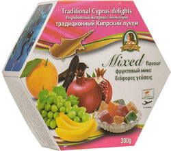 Traditional Cyprus/Greek Loukoumi Delight Sweets 300g- Select from Mixed Flavour (Mix Flavour Banana)