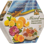 Traditional Cyprus/Greek Loukoumi Delight Sweets 300g- Select from Mixed Flavour (Mix Flavour Peach)