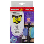 Raid Wardrobe Gel (Pack of 6) Lavender Scent Protection for Full Season - 1 Pack of 6 Gels