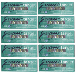 10 Packs x 10 Mini Filters 6mm SLIM Tar-Get Target Evans for Slim Cigarettes & Roll Ups Disposable, Reusable for Smoking