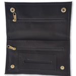 Cigarette Pouch Black for Tobacco Roll up & Paper & Filter for Smoking - Case Bag Holder Black