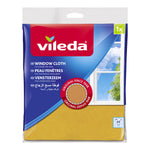 Vileda Window & Glass Cleaning Cloth Streak Free Shine Cleaning 30% Microfibre