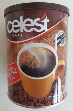 Instant Coffee Hot/Cold Cyprus Greek Frappe CELEST with Rich Aroma - 1 Pack of 200g