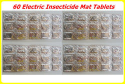 60 x DK SUPER PLUS MAT Electric Insecticide Refill Tablets Mosquito Repellent Insect Fly killer Bite - Suitable for All Types of Plug