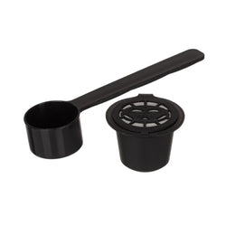 Nespresso Reusable Capsule Plastic Black & Measuring Spoon
